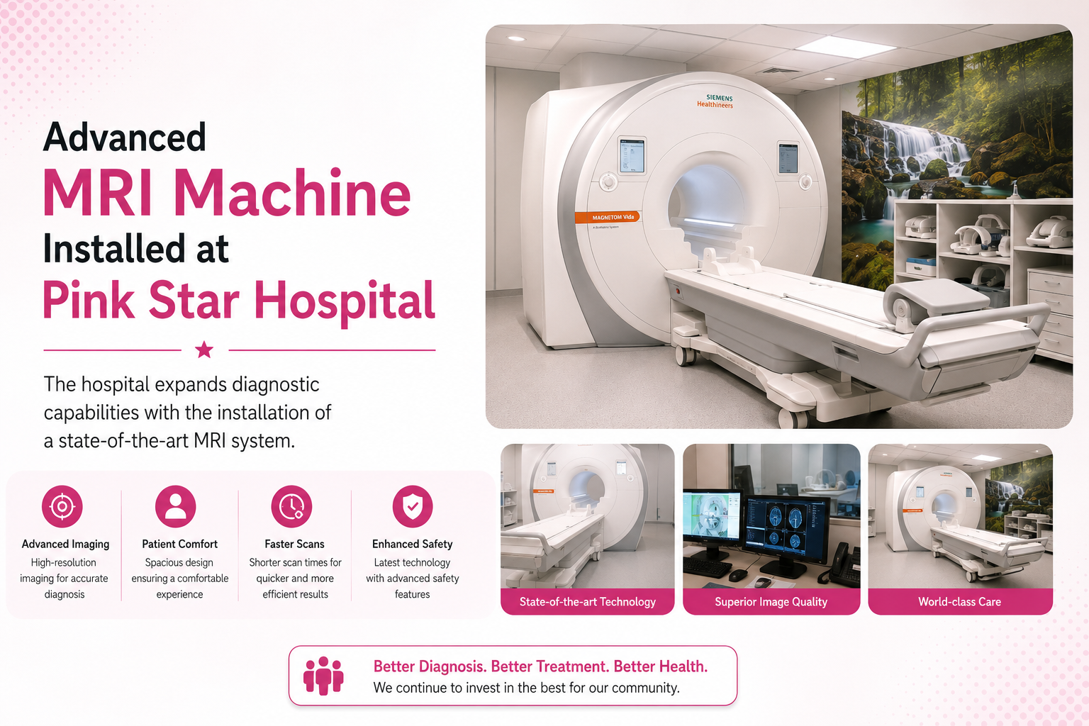 Advanced MRI Machine Installed at Pink Star Hospital